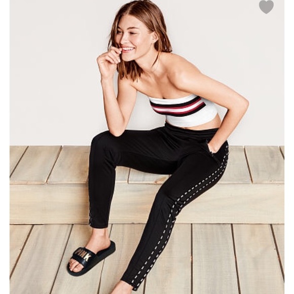 PINK Victoria's Secret Pants - Victoria's Secret PINK Logo Track Pant